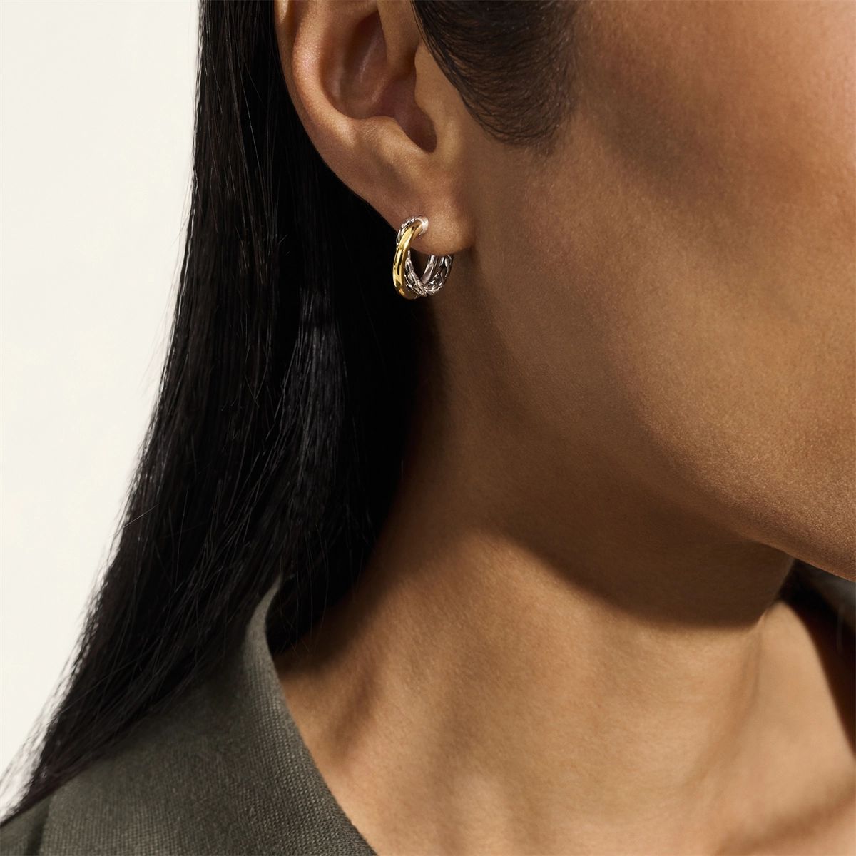 John Hardy Earrings in Mixed Metals EZZ98713