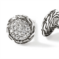 John Hardy Earrings in Silver containing Diamond EBP987022DI