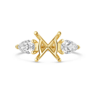 Fana Engagement Rings in Yellow Gold 40620-14KY-CUSTOM
