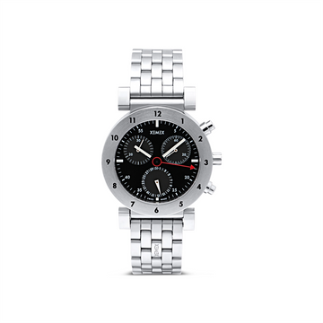 Xemex Offroad Watch Steel Black Dial Chronograph 33mm Quartz