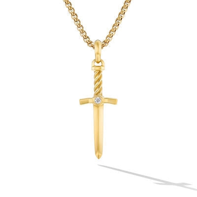 David Yurman Pendants in Yellow Gold containing Diamond D35114M88ADI