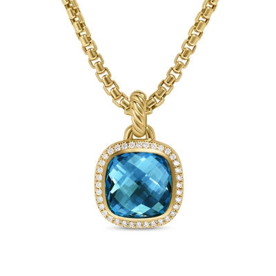 David Yurman Pendants in Yellow Gold containing Blue topaz , Multi-gemstone, Diamond D18306D88AIBDI