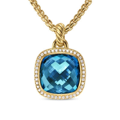 David Yurman Pendants in Yellow Gold containing Blue topaz , Multi-gemstone, Diamond D18307D88AIBDI