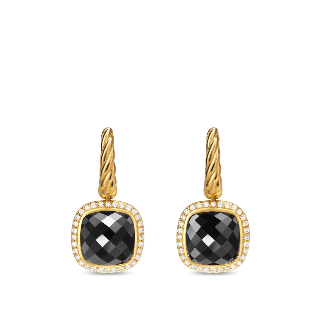 David Yurman Earrings in Yellow Gold containing Black onyx, Multi-gemstone, Diamond E18386D88ABODI