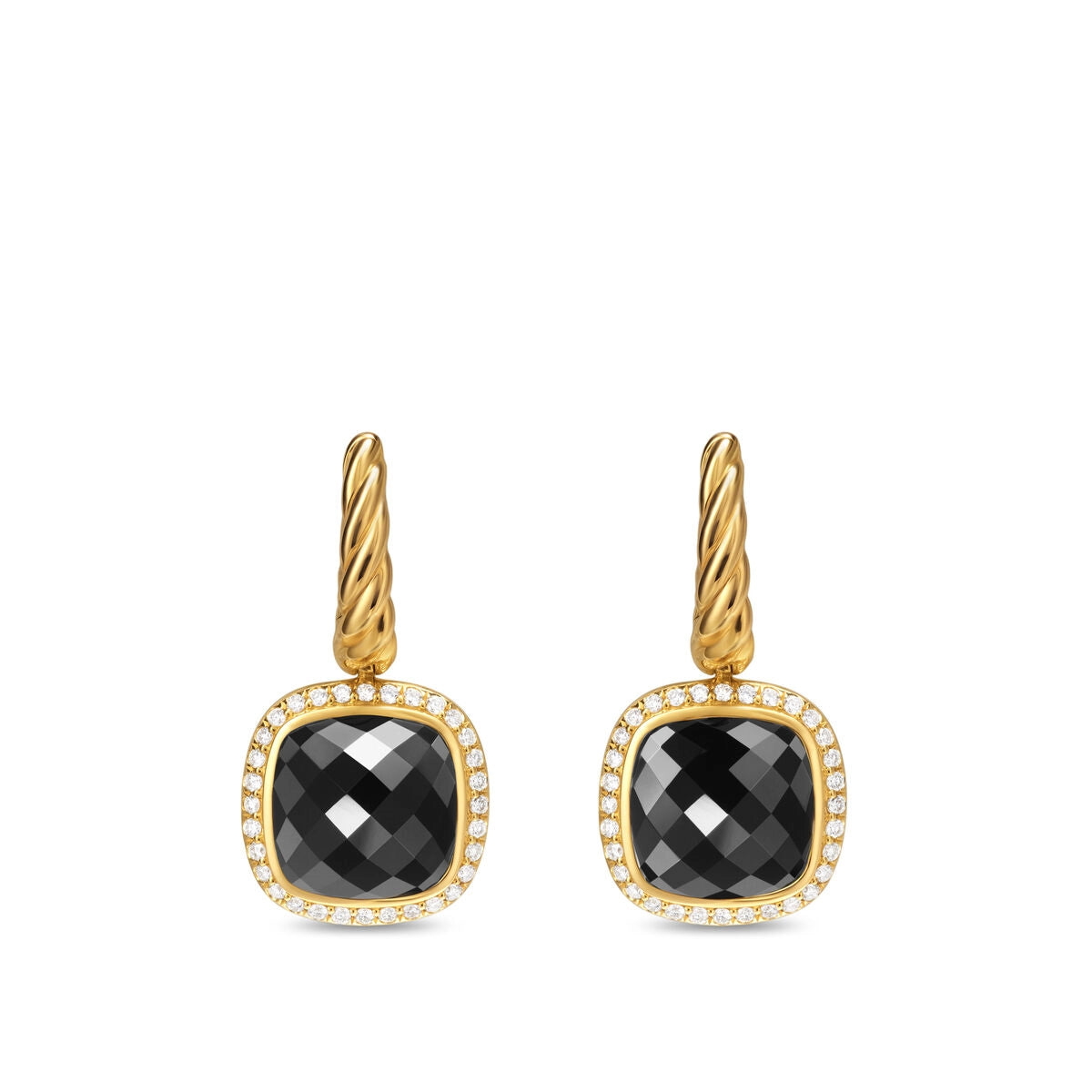 David Yurman Earrings in Yellow Gold containing Black onyx, Multi-gemstone, Diamond E18386D88ABODI