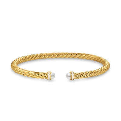 David Yurman Bracelets in Yellow Gold containing Multi-gemstone, Diamond, Pearl B18092D88DPEDIM