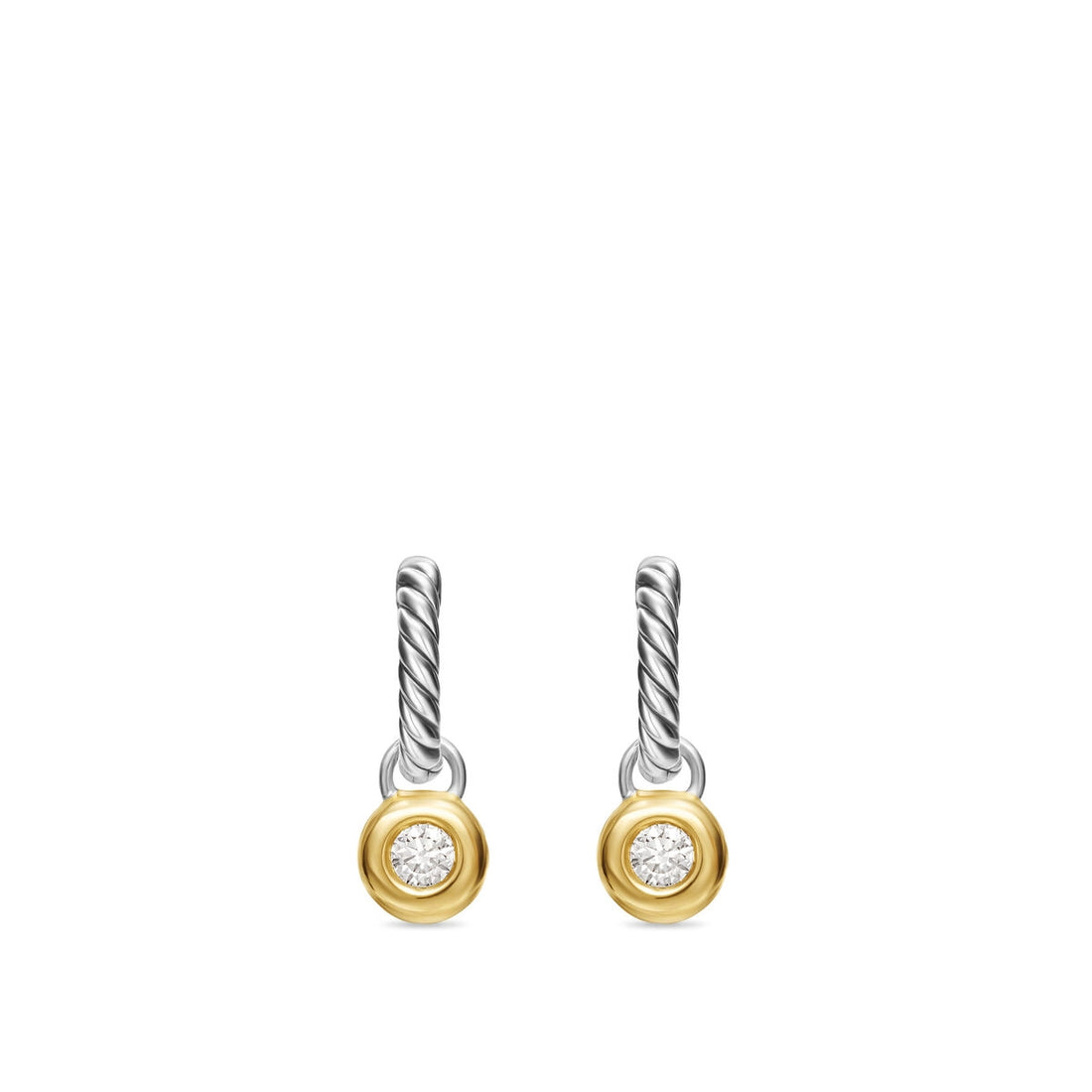 David Yurman Earrings in Mixed Metals containing Diamond E18444DS4ADI