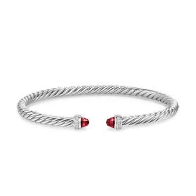 David Yurman Bracelets in Silver containing Garnet, Multi-gemstone, Diamond B18092DSSARGDIM