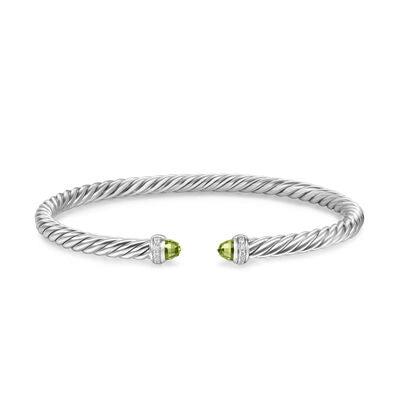 David Yurman Bracelets in Silver containing Peridot, Multi-gemstone, Diamond B18092DSSAPRDIM