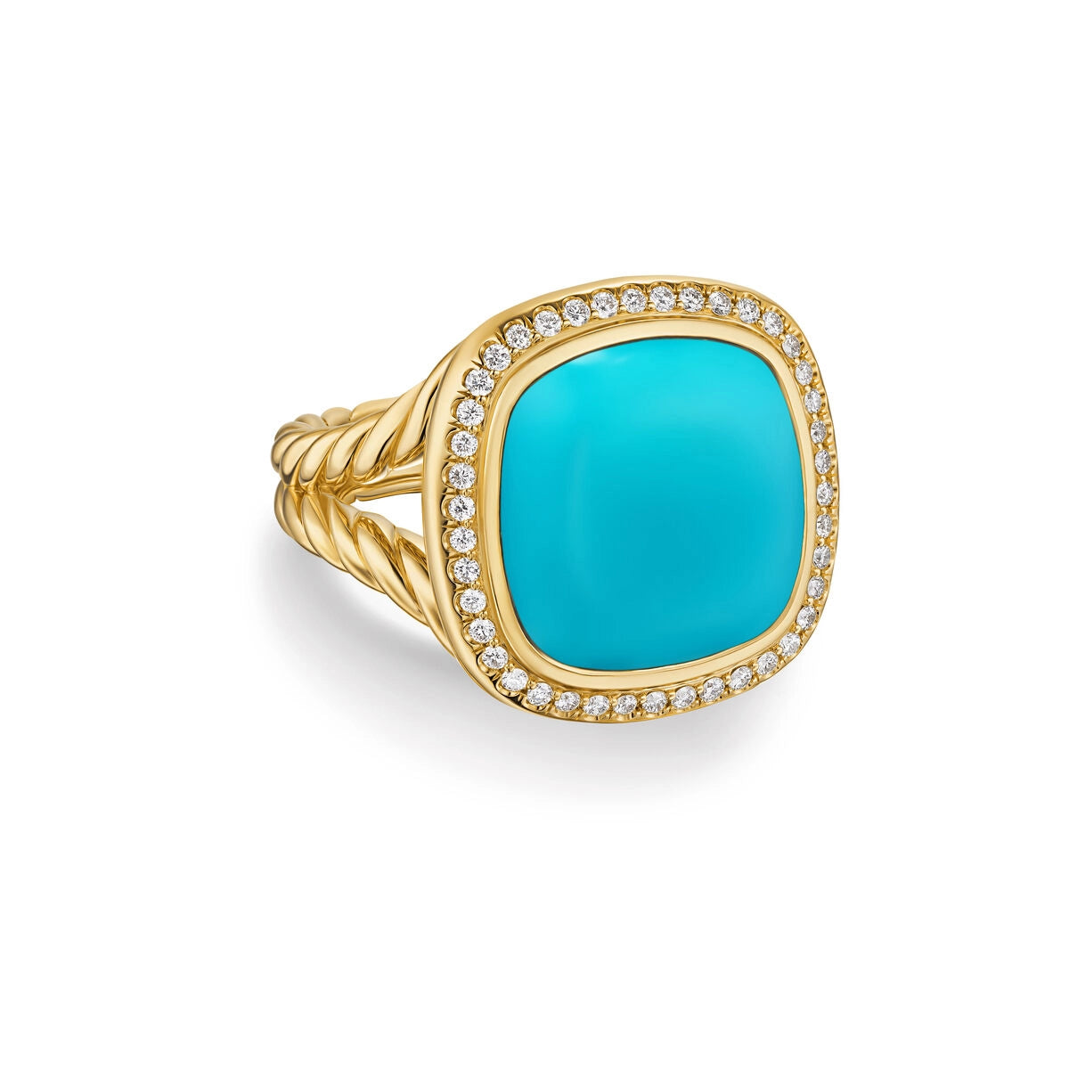 David Yurman Rings in Yellow Gold containing Multi-gemstone, Diamond, Turquoise R18307D88DTQDI7