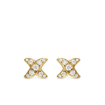 David Yurman Earrings in Yellow Gold containing Diamond E18080D88ADI
