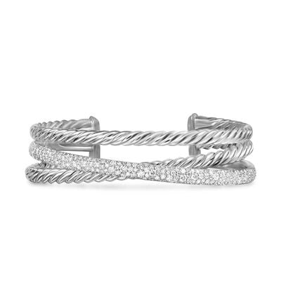 David Yurman Bracelets in Silver containing Diamond B17059DSSADIM