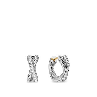 David Yurman Earrings in Silver containing Diamond E18367DSSADI
