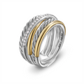 David Yurman Rings in Mixed Metals containing Diamond R18339DS8ADI7