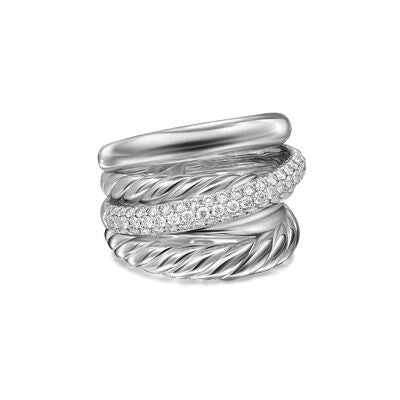 David Yurman Rings in Silver containing Diamond R18406DSSADI7