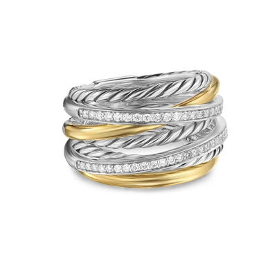 David Yurman Rings in Mixed Metals containing Diamond R18340DS8ADI8
