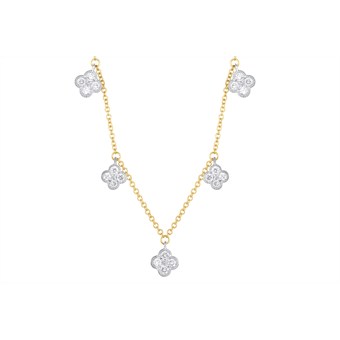 Necklaces Necklaces in Mixed Metals containing Diamond 440534