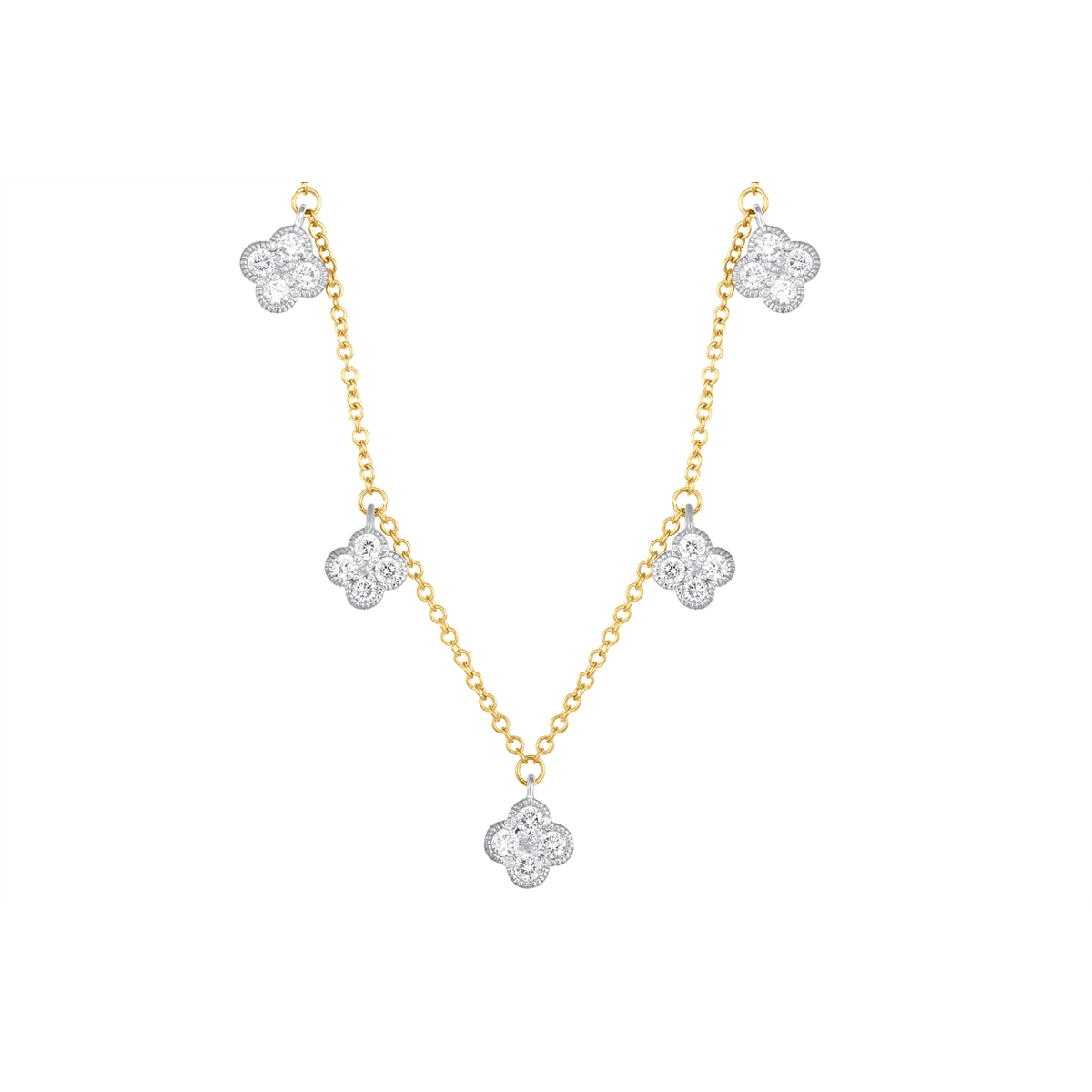 Necklaces Necklaces in Mixed Metals containing Diamond 440534
