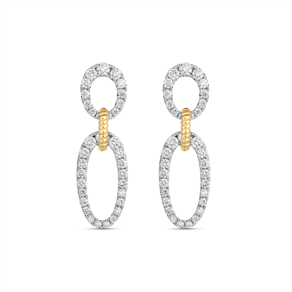 Earrings Earrings in Mixed Metals containing Diamond 440543