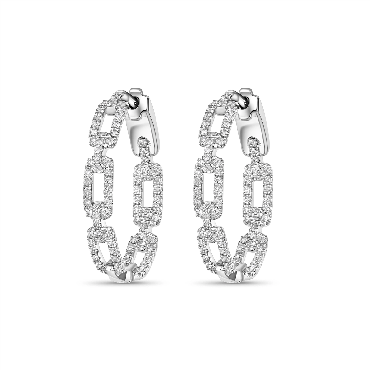 Earrings Earrings in White Gold containing Diamond 440556