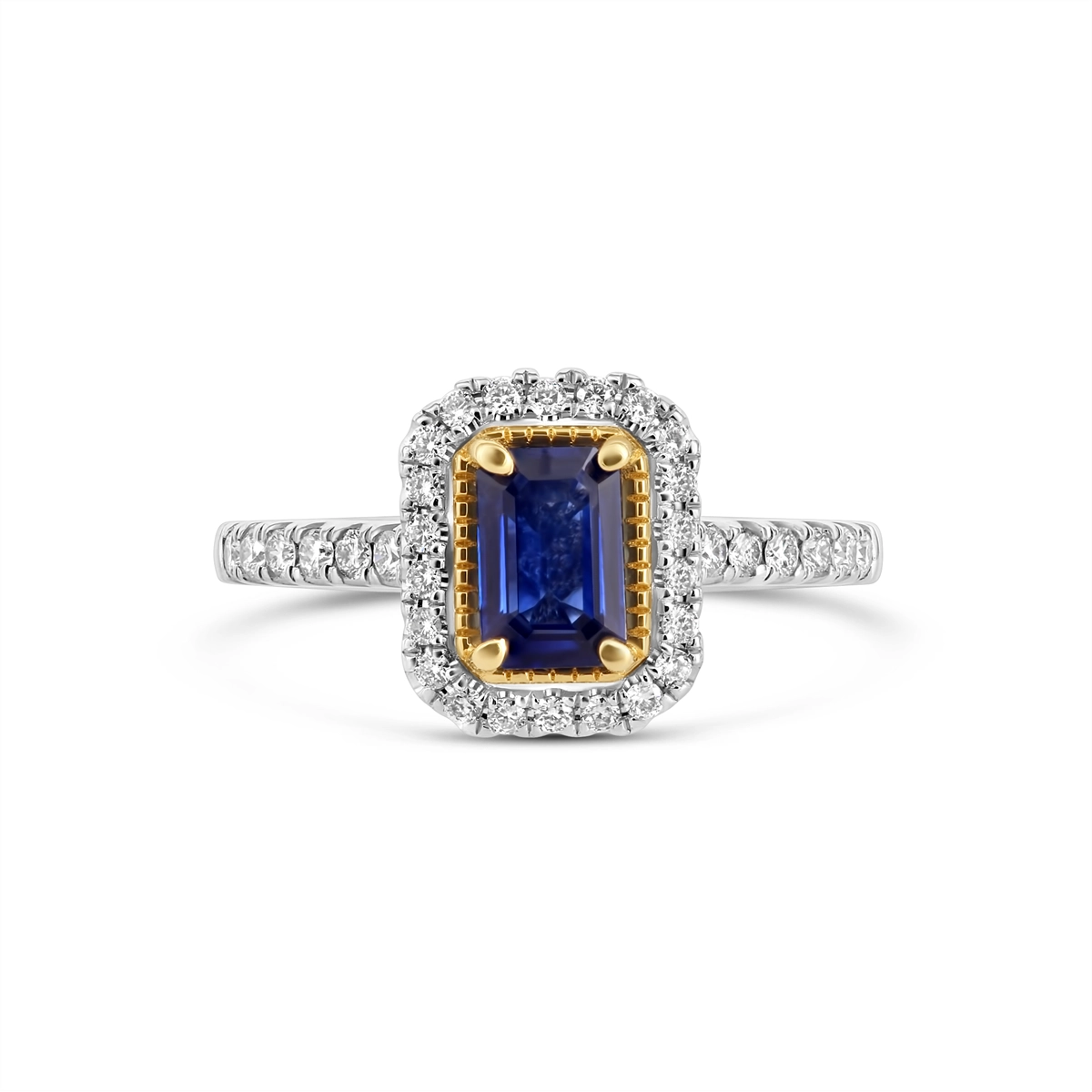 Rings Rings in Platinum/Palladium containing Multi-gemstone, Diamond, Sapphire 440593