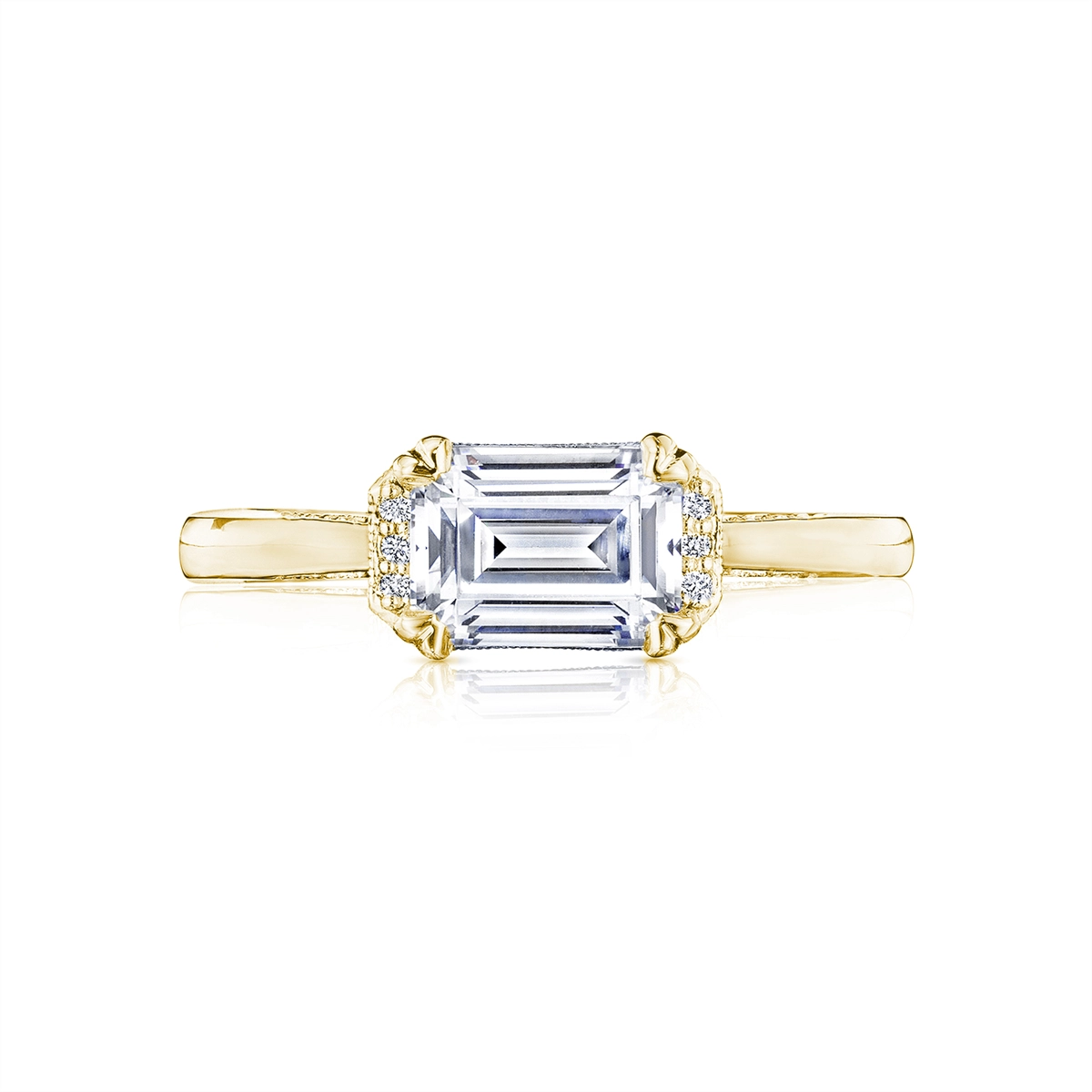 Tacori Engagement Rings in Yellow Gold containing Diamond 2654 EC 8X6 Y
