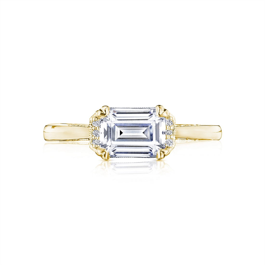 Tacori Engagement Rings in Yellow Gold containing Diamond 2654 EC 8X6 Y
