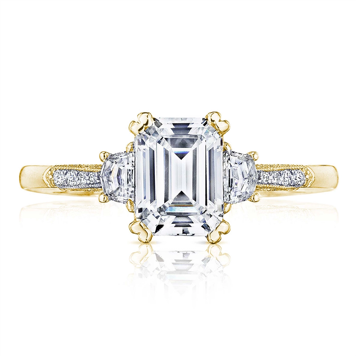 Tacori Engagement Rings in Yellow Gold containing Diamond 2659 EC 8.5X6.5 Y