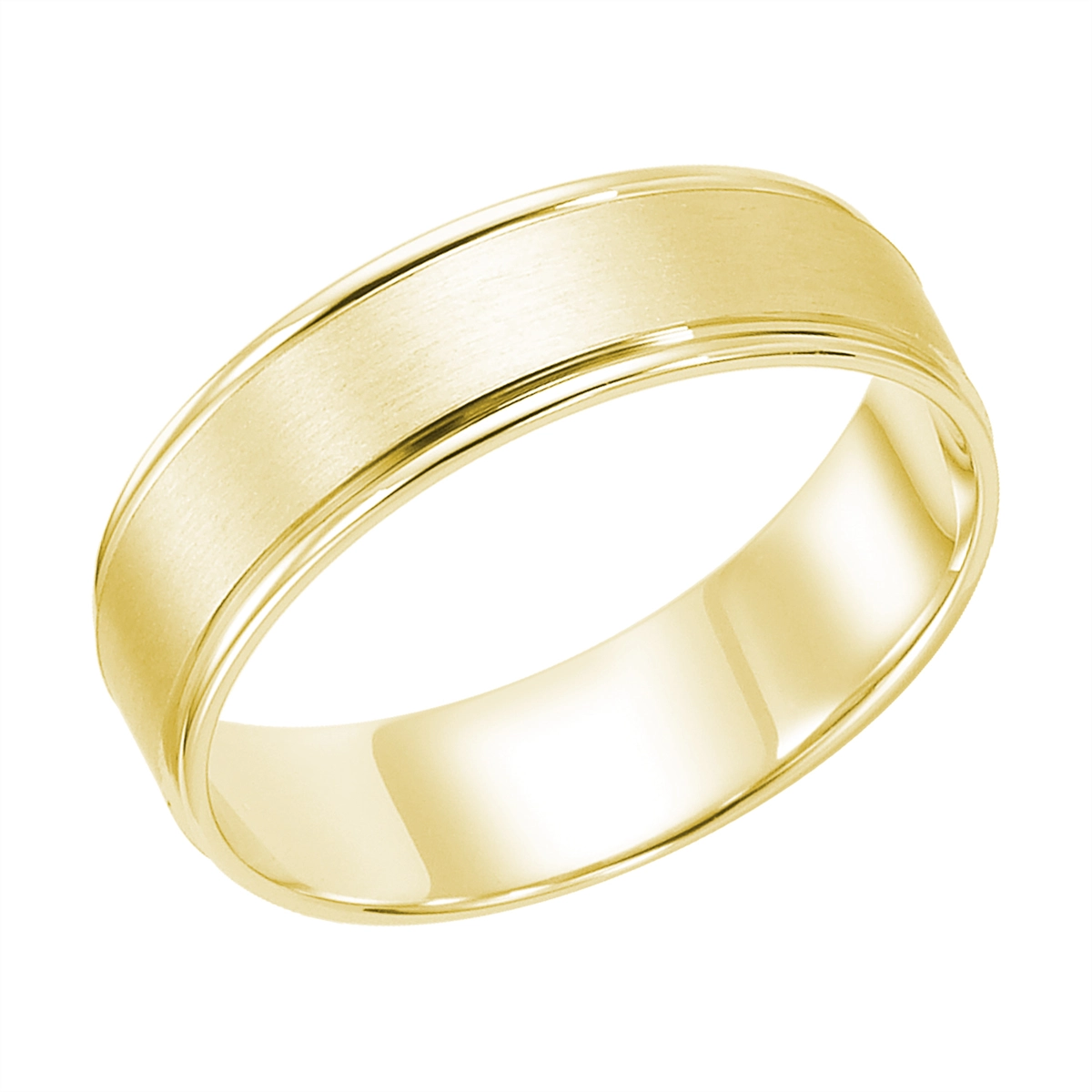 Mens Bands Engagement in Yellow Gold 440626