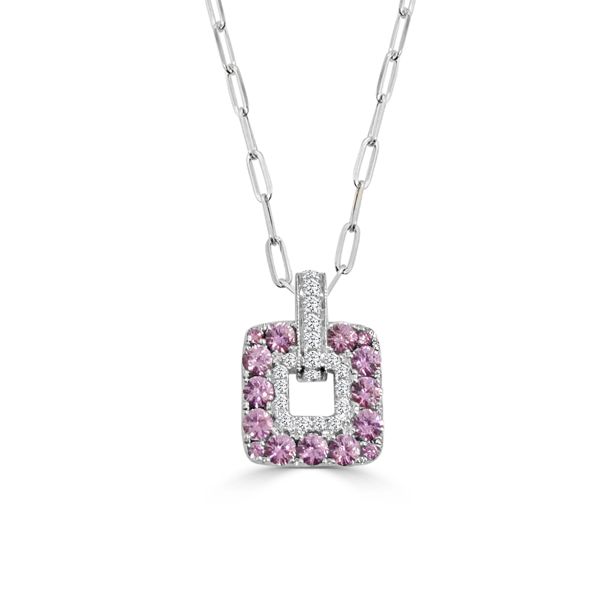 Frederic Sage Necklaces in White Gold containing Other, Multi-gemstone, Diamond P3992PSA-MPC4W
