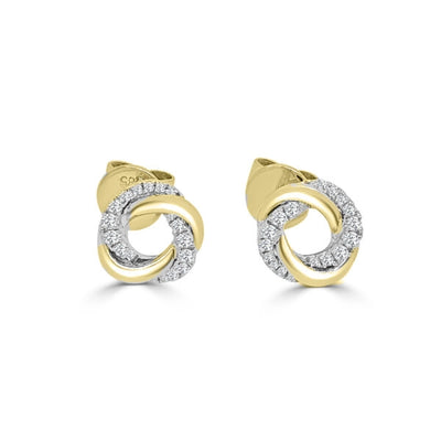 csv_image Frederic Sage Earring in Mixed Metals containing Diamond E2242-4-YW