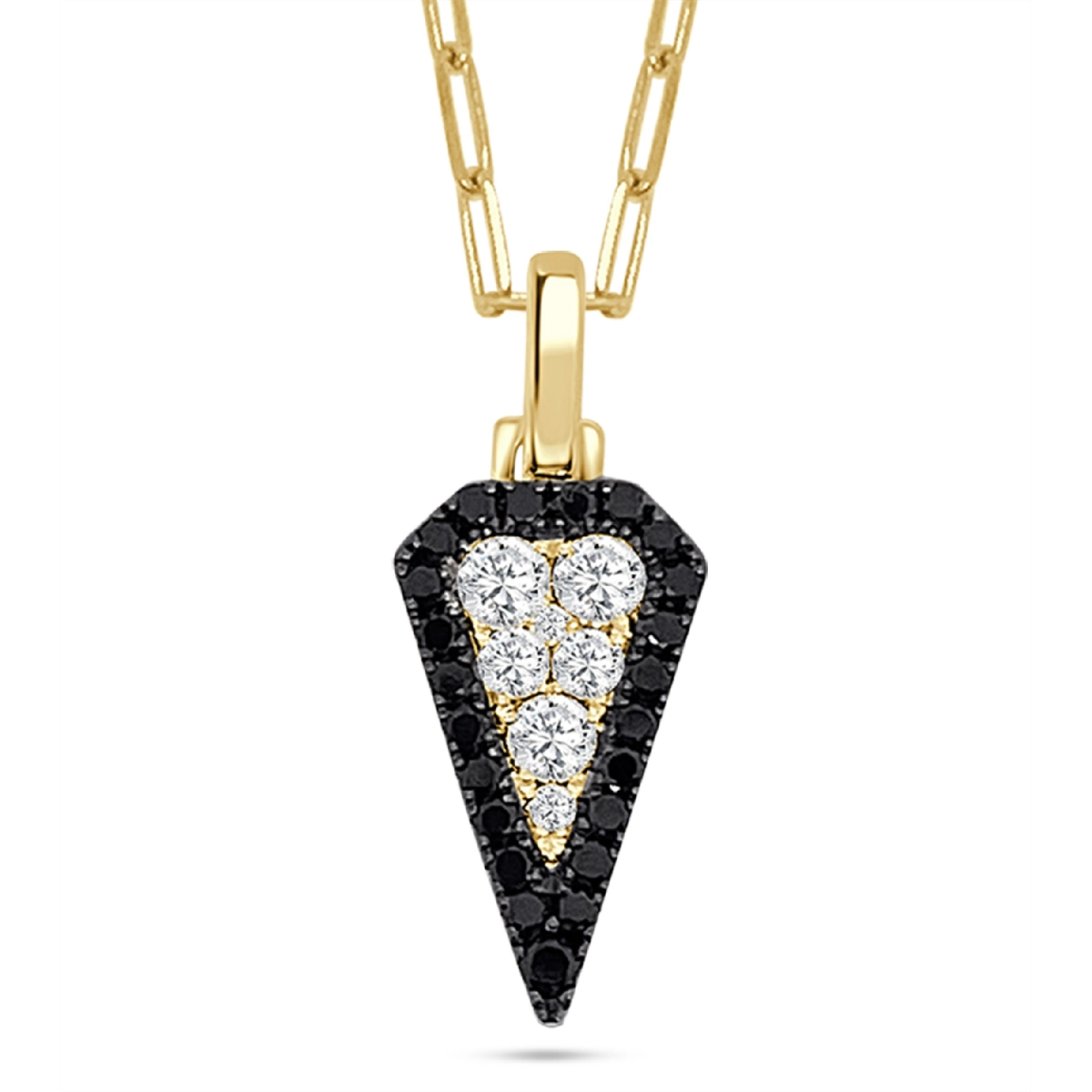 Frederic Sage Necklaces in Mixed Metals containing Black diamond, Multi-gemstone, Diamond P3002KW-MPC-4YW