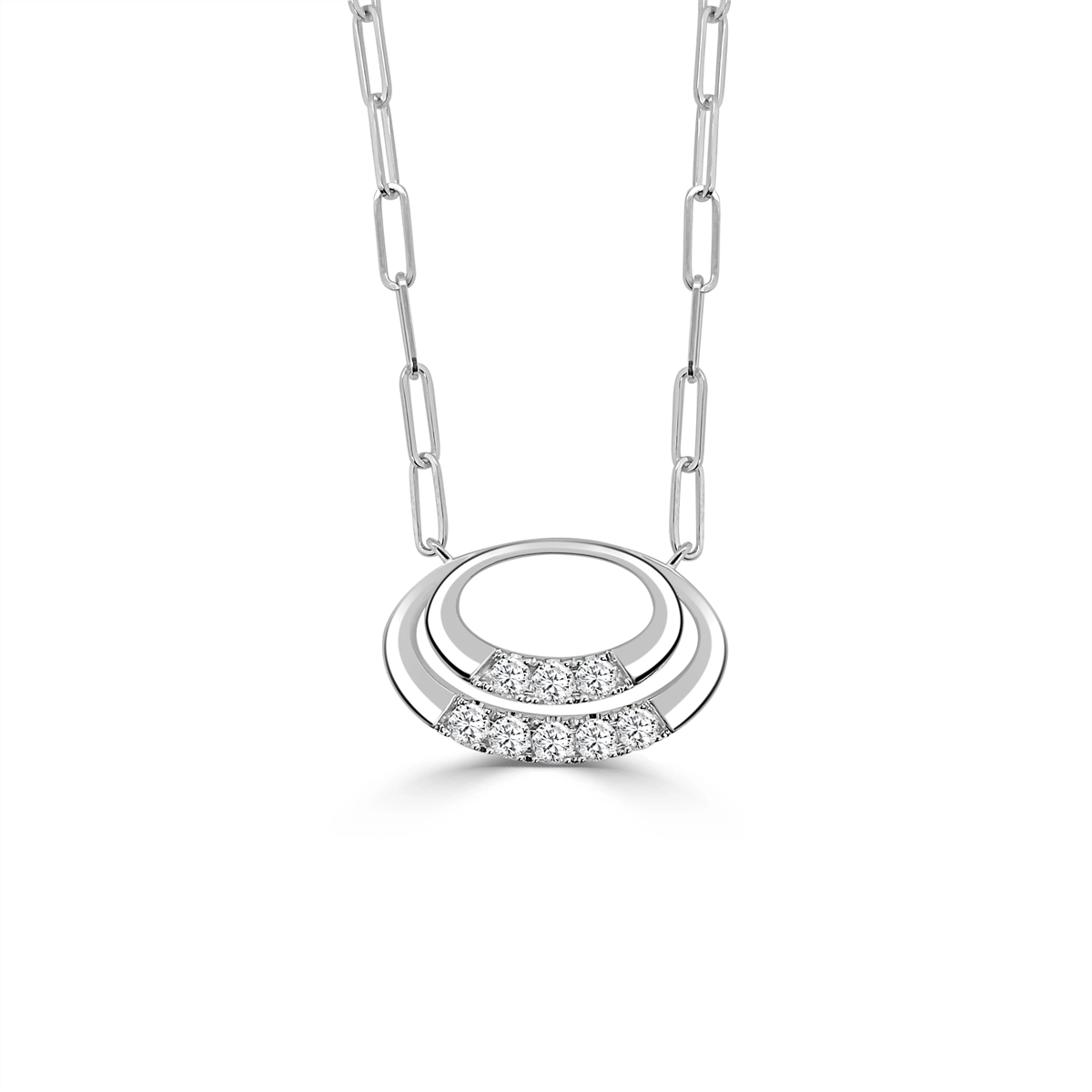 Frederic Sage Necklaces in White Gold containing Diamond P3211PC-4W