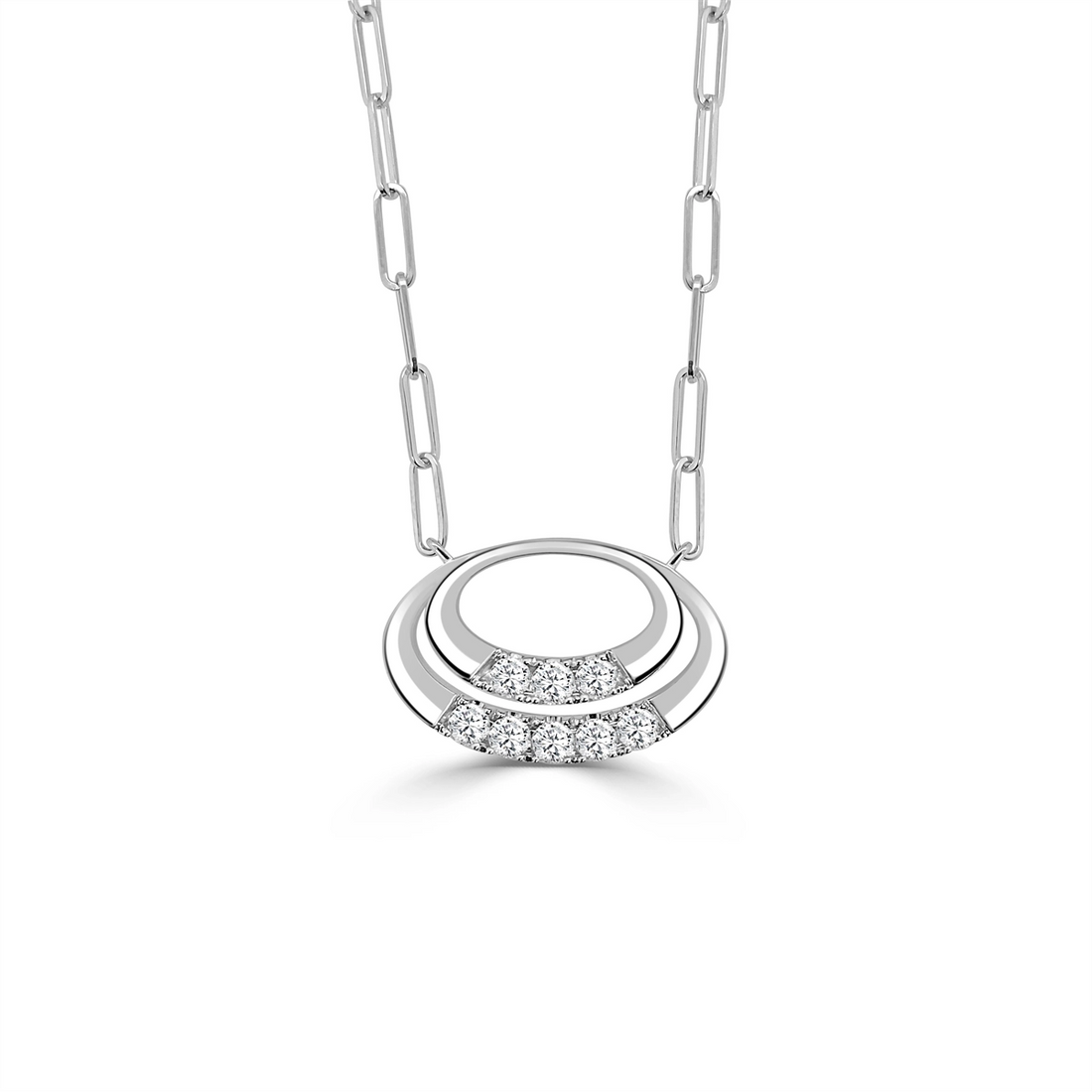 Frederic Sage Necklaces in White Gold containing Diamond P3211PC-4W