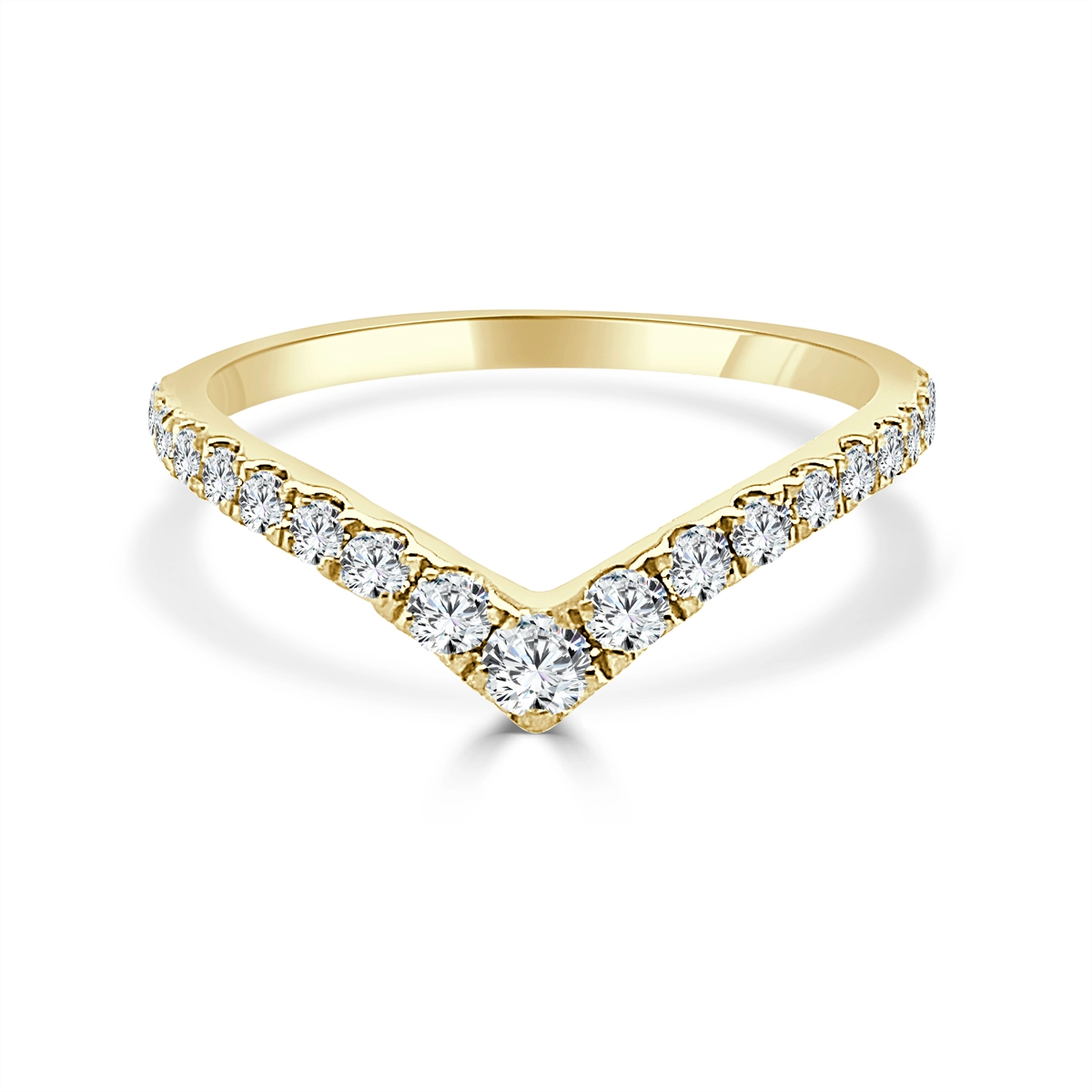 Wedding Bands Wedding Rings in Yellow Gold containing Diamond 440908