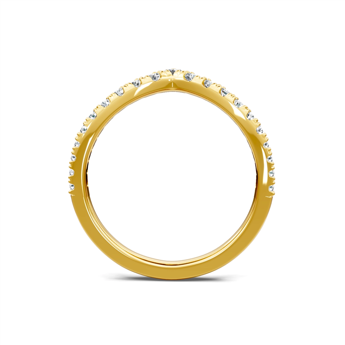 Wedding Bands Wedding Rings in Yellow Gold containing Diamond 440908