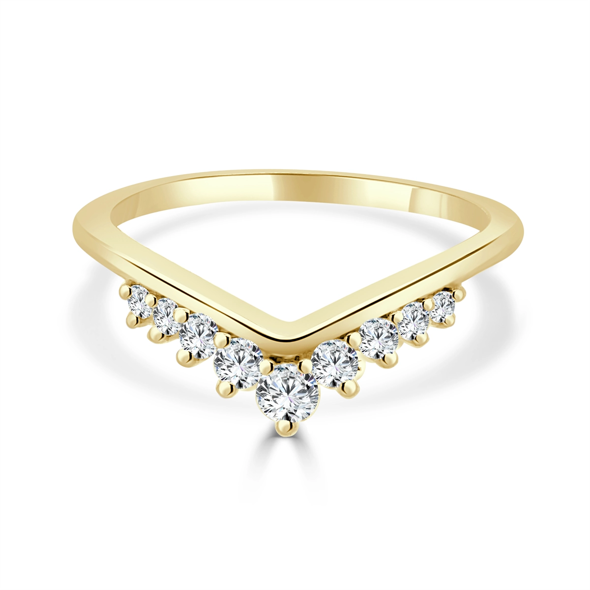 Wedding Bands Wedding Rings in Yellow Gold containing Diamond 440911