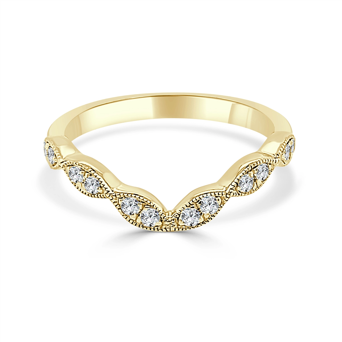 Wedding Bands Wedding Rings in Yellow Gold containing Diamond 440919
