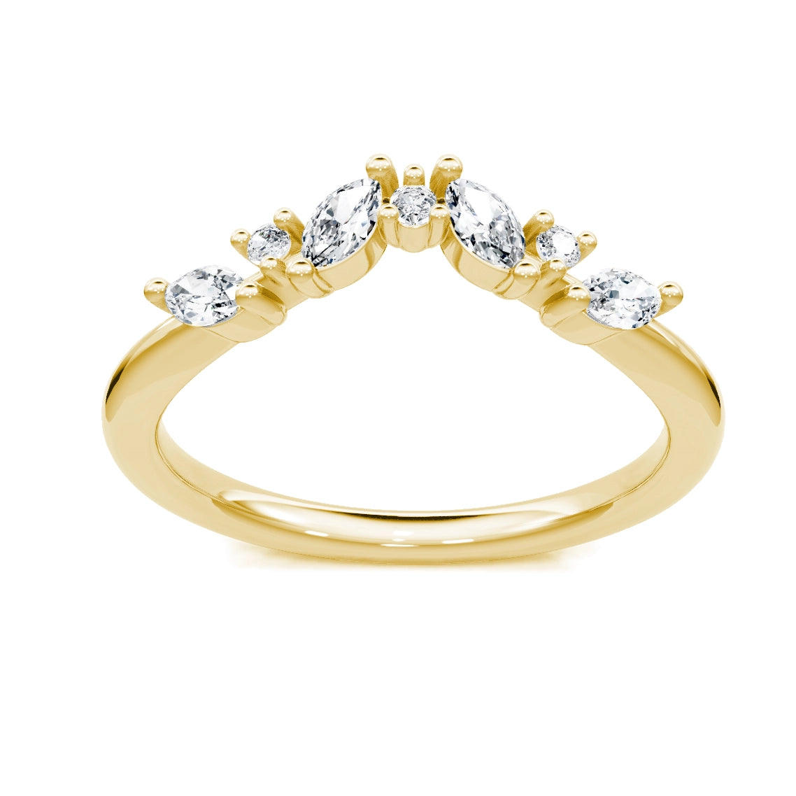 Wedding Bands Wedding Rings in Yellow Gold containing Diamond 440923