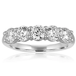 Wedding Bands Wedding Rings in White Gold containing Diamond 440947