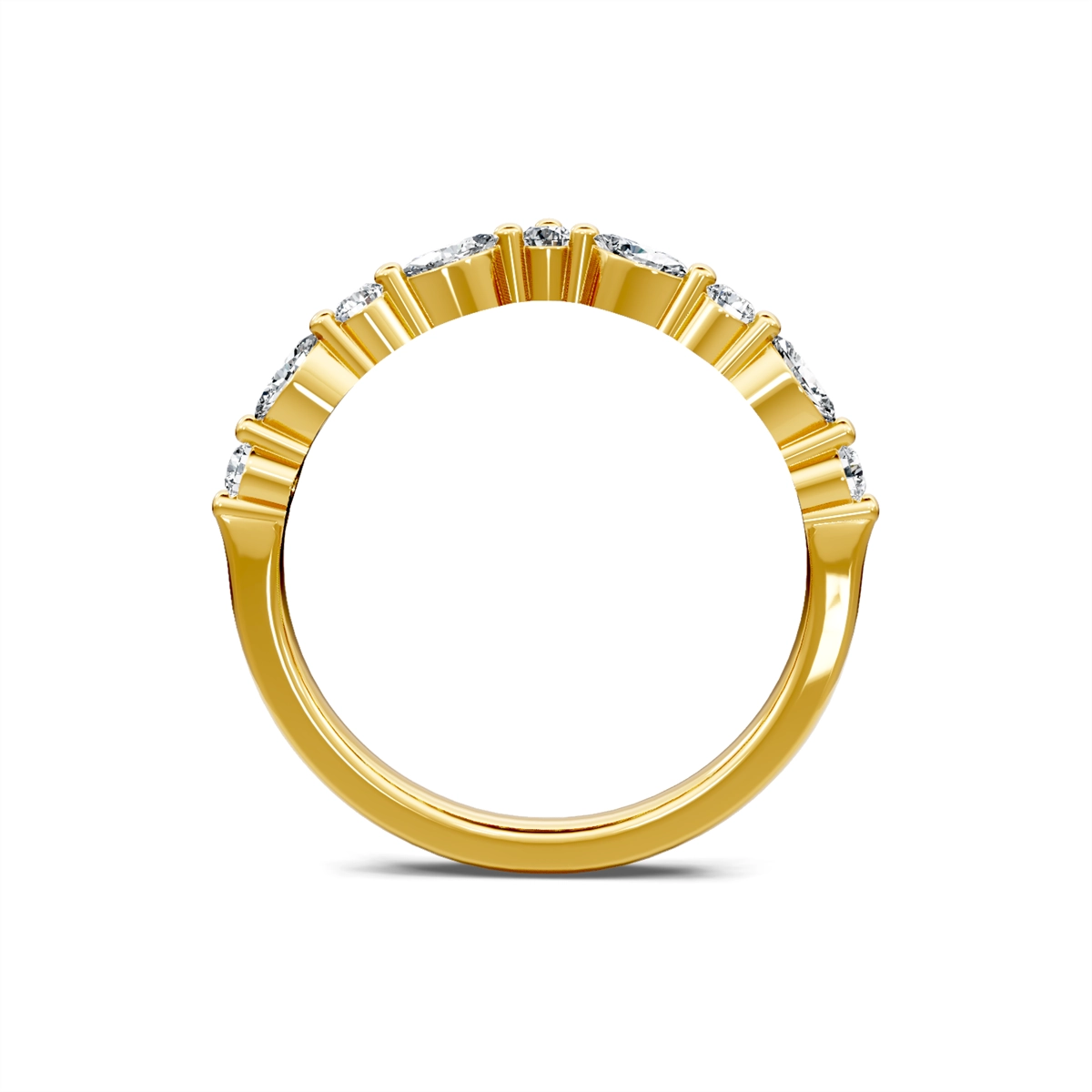 Wedding Bands Wedding Rings in Yellow Gold containing Diamond 440954