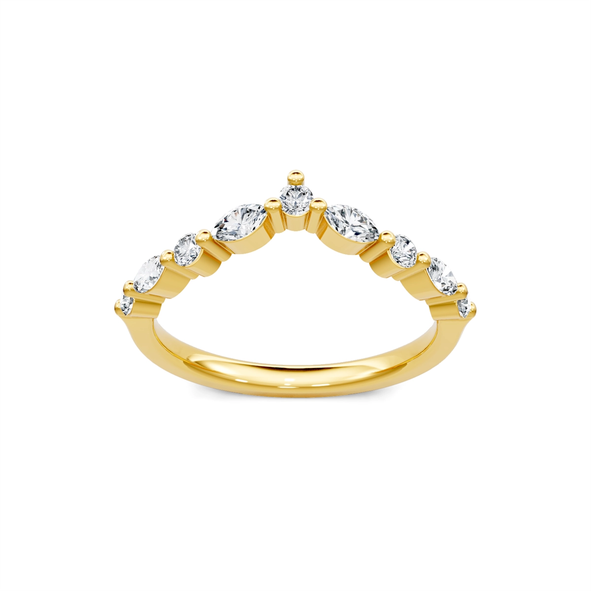 Wedding Bands Wedding Rings in Yellow Gold containing Diamond 440954