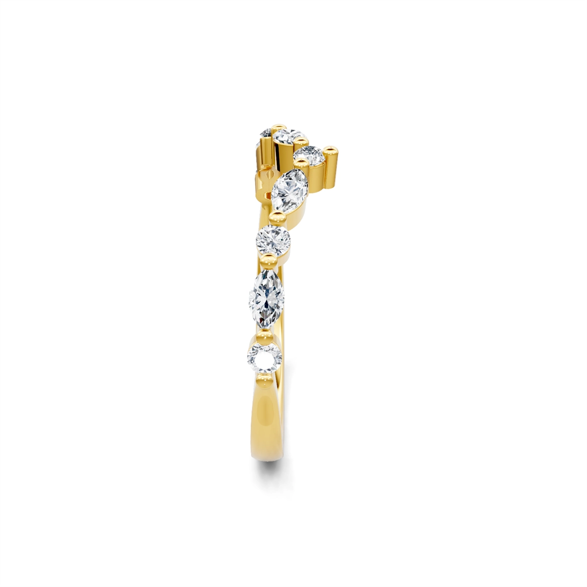Wedding Bands Wedding Rings in Yellow Gold containing Diamond 440954