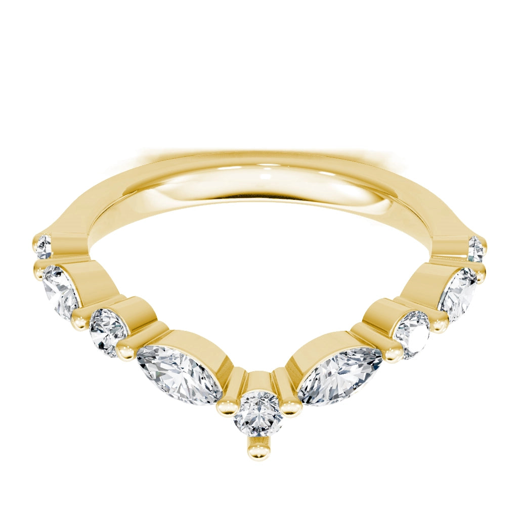 Wedding Bands Wedding Rings in Yellow Gold containing Diamond 440955