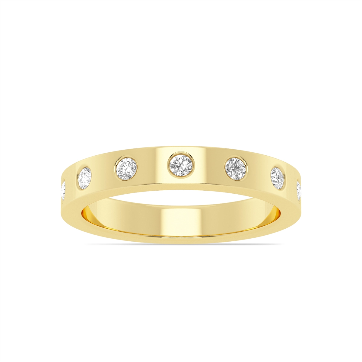 Wedding Bands Wedding Rings in Yellow Gold containing Diamond 440956
