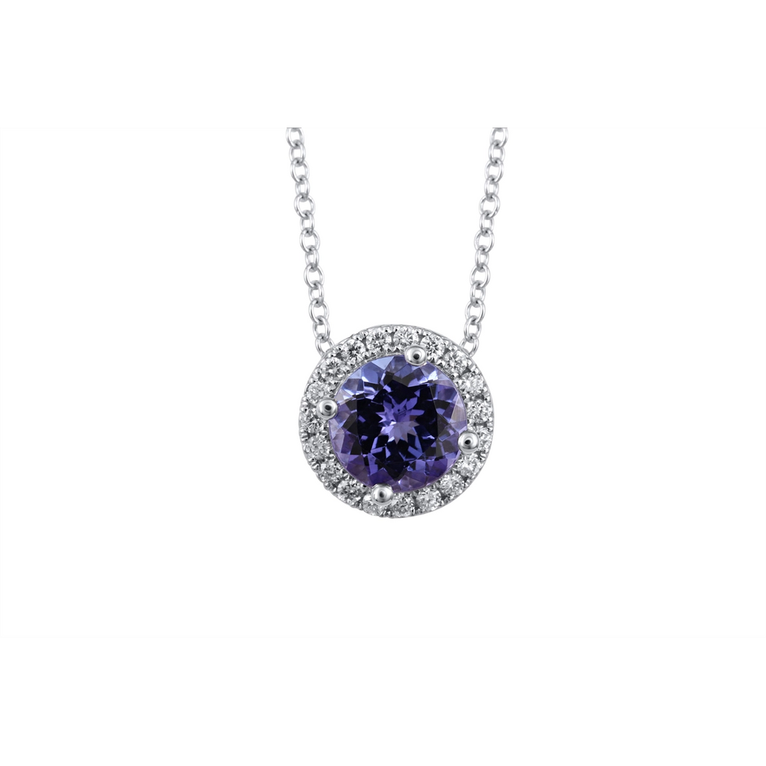 Necklaces Necklaces in White Gold containing Tanzanite, Multi-gemstone, Diamond 440976