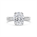 Jack Kelege Engagement Rings in Platinum/Palladium containing Diamond LGPR143OV