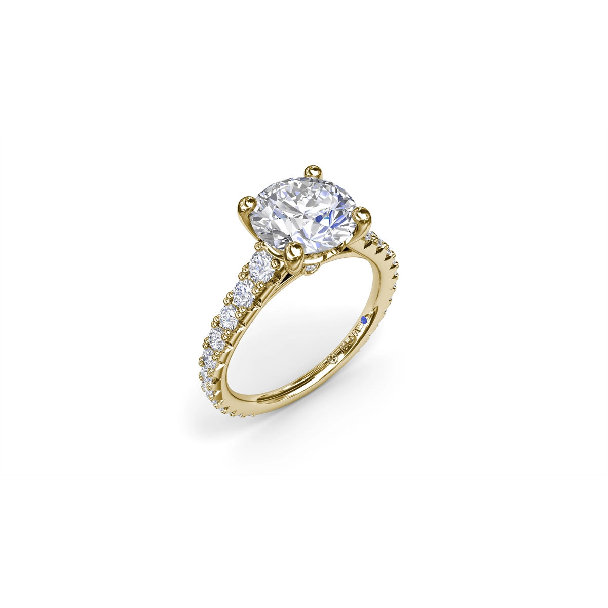 Fana Engagement Rings in Yellow Gold containing Diamond S4285/YG-2CT-RD