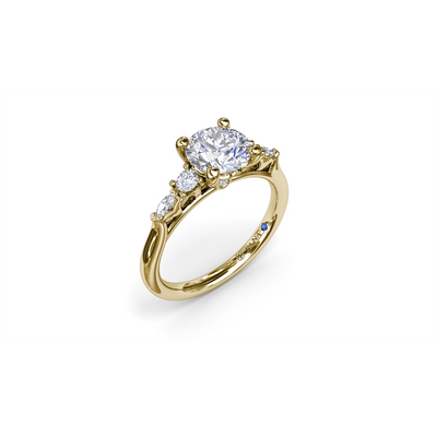 Fana Engagement Rings in Yellow Gold containing Diamond S4307/YG-1.5CT-RD