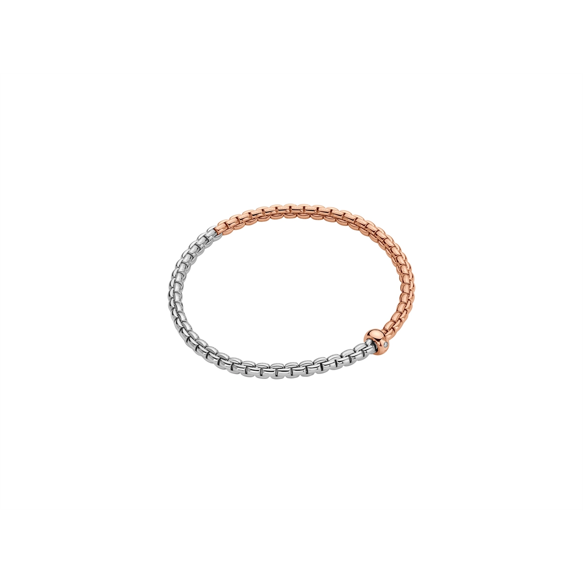 FOPE Bracelets in Mixed Metals containing Diamond 01M01B2_BB_1_XRX_00M